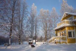 Winterabenteuer, Nordeuropa, Finnland, Finnisch Lappland: Gasthaus Pihlajapuu